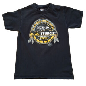 Sturgis 74th 2014 Black Hills Rally Biker T-Shirt S